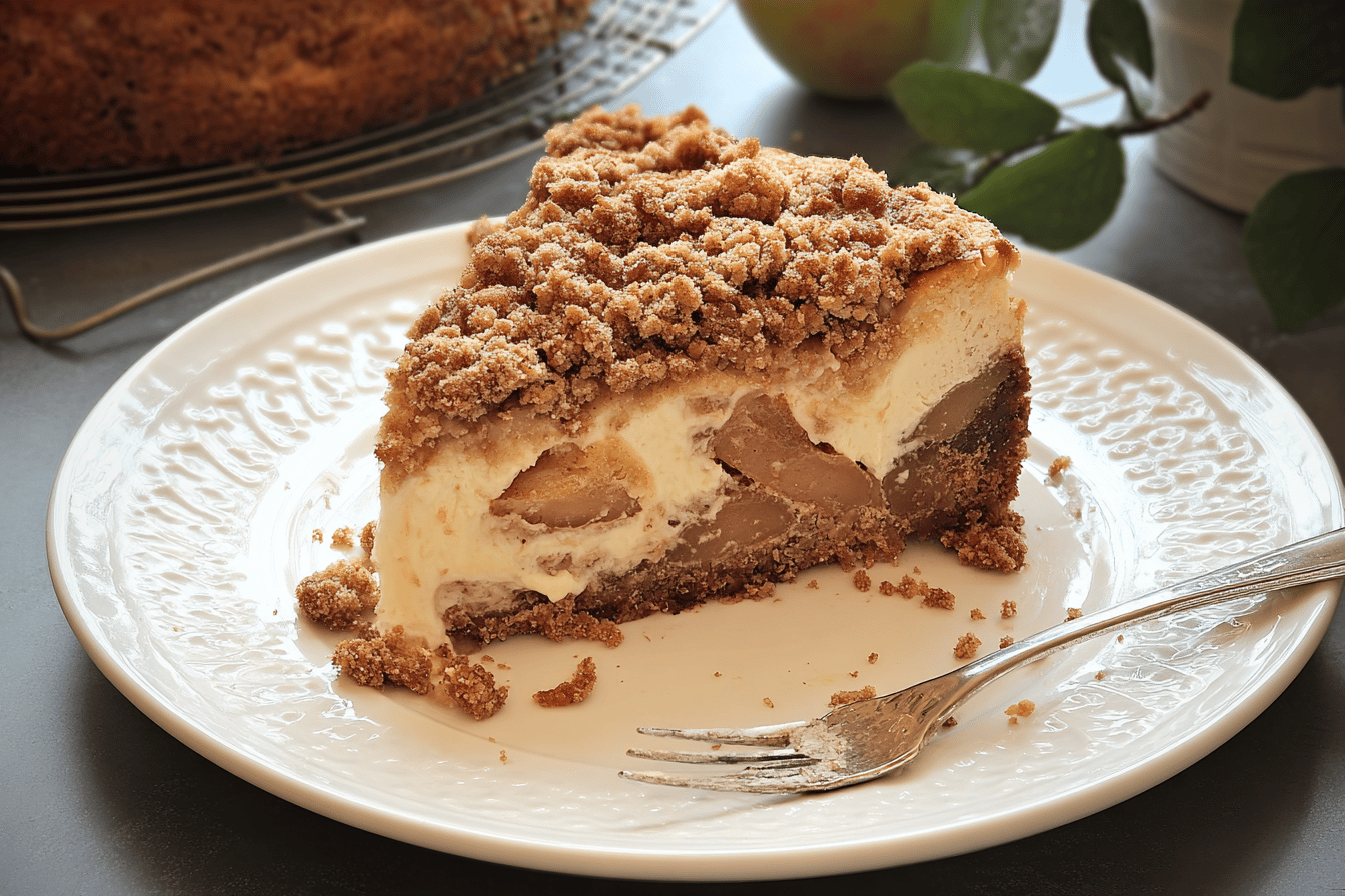 Apple Crumble Cheesecake