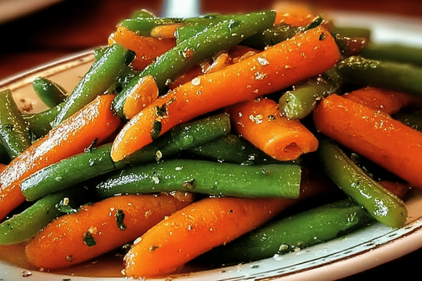 Honey Glazed Carrots Green Beans