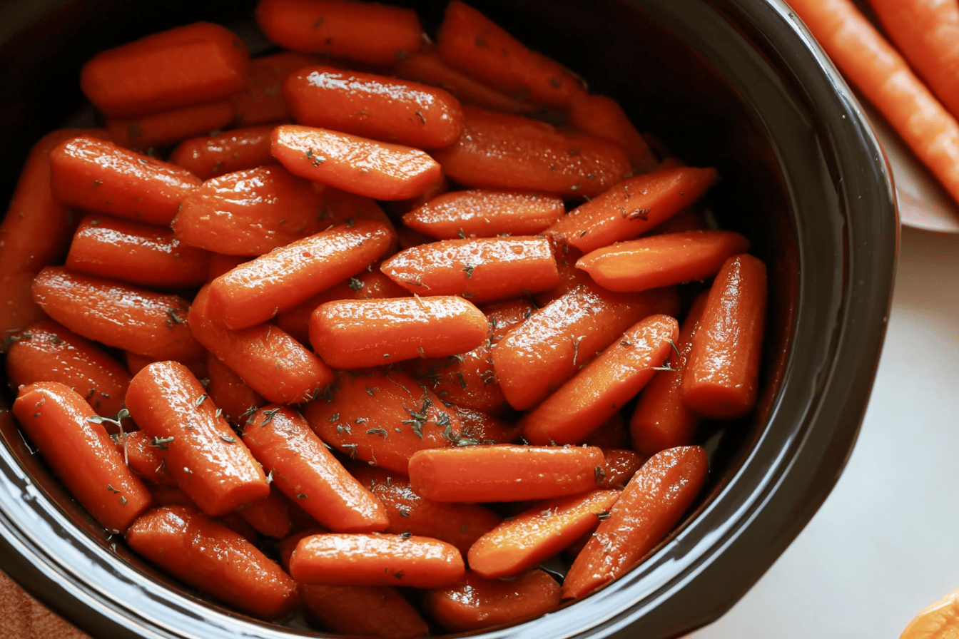 Slow Cooker Glazed Carrots